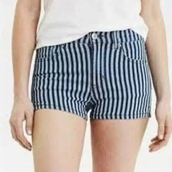 American Eagle Hi-Rise Shortie Denim
Striped Shorts size 2 - Picture 1 of 7